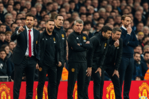 Manchester United’s Managerial Merry-Go-Round: Keane and Neville’s Desperate Pitch for Simeone, Because Why Not Add Some Argentine Spice to the Chaos?